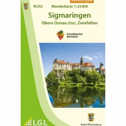 SIGMARINGEN - OBERE DONAU (OST), ZWIEFALTEN 1:25.000 - Wanderkarte