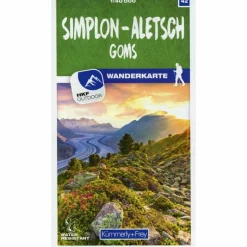 SIMPLON - ALETSCH GOMS 42 WANDERKARTE 1:40 000