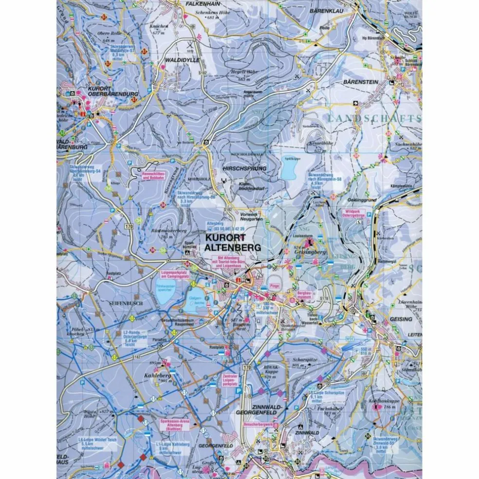 SKIREGION OSTERZGEBIRGE - Winterwanderkarte