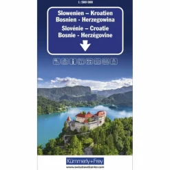 SLOWENIEN - KROATIEN - BOSNIEN-HERZEGOWINA STRASSENKARTE