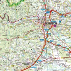 SLOWENIEN, STRAßEN- UND FREIZEITKARTE 1:150.000 - Straßenkarte
