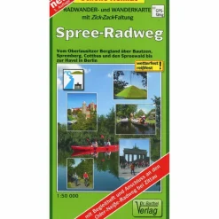 SPREE-RADWEG 1 : 50 000. RADWANDERKARTE - Fahrradkarte