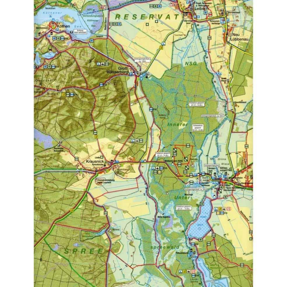 SPREEWALD 1 : 35 000 - Fahrradkarte