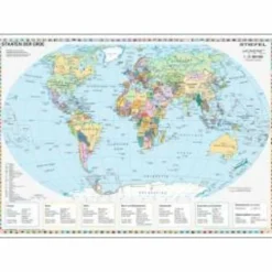 STAATEN DER ERDE, POLITISCH 1 : 40 000 000 - Weltkarte