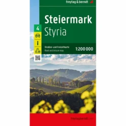 STEIERMARK, STRAßEN- UND FREIZEITKARTE 1:200.000 - Straßenkarte