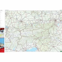 ÖSTERREICH, RAIL TRAVEL MAP 1:500.000, FREYTAG & BERNDT - Karte