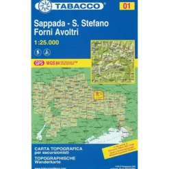 TABACCO 01 SAPPADA SAN STEFANO 1:25T - Wanderkarte