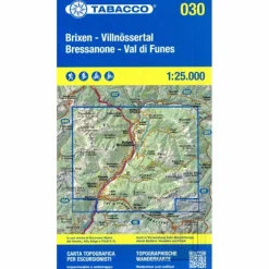 TABACCO WANDERN BRIXEN 1:25000