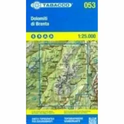 TABACCO WANDERN DOLOMITI BRENTA 1:25000