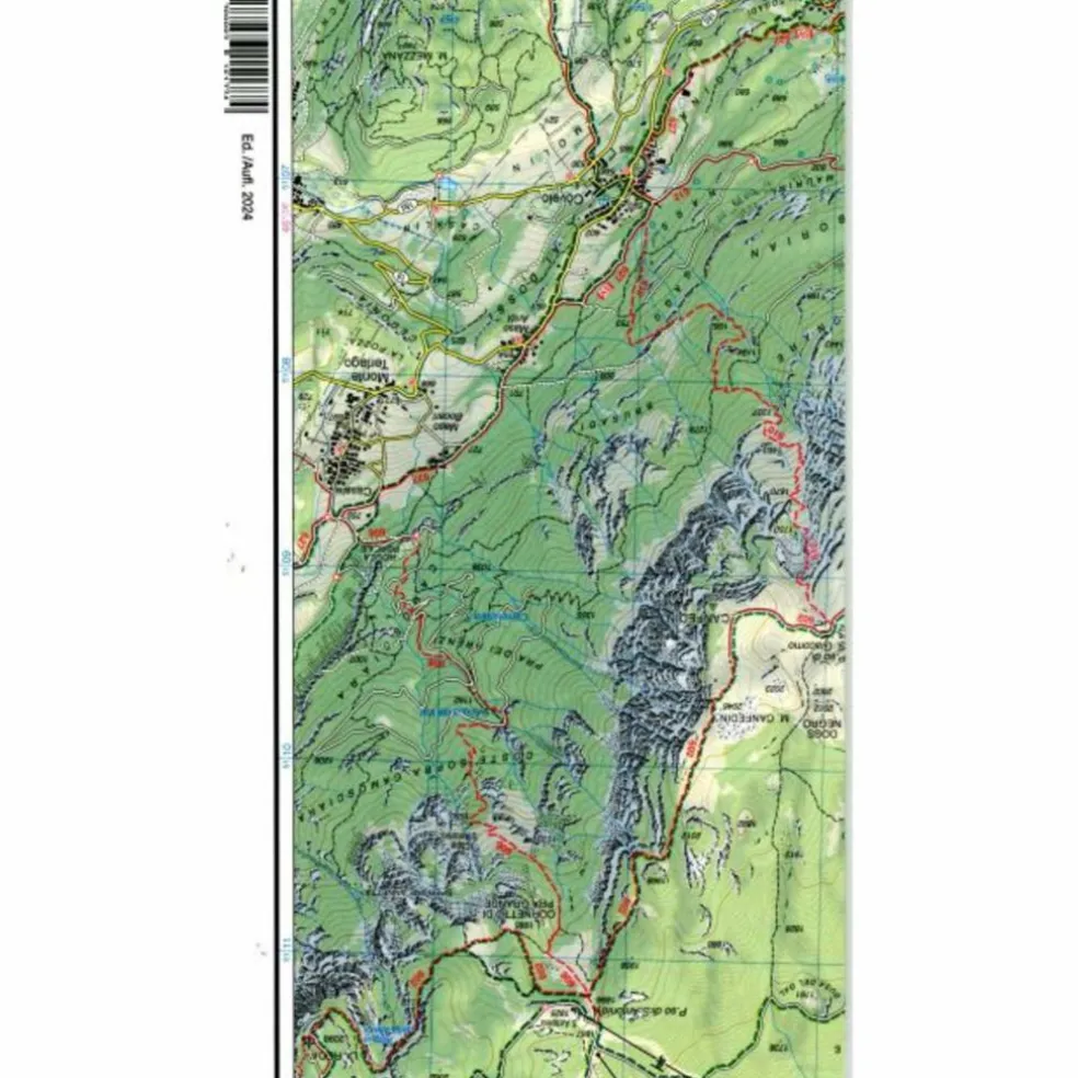 TABACCO WANDERN DOLOMITI BRENTA 1:25000