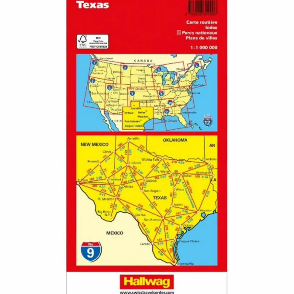 TEXAS NR. 09 USA ROAD GUIDE 1:1 MIO. - Straßenkarte