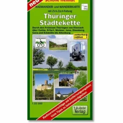 THÜRINGER STÄDTEKETTE RADWANDER- UND WAN - Wanderkarte