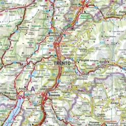 TIROL - DOLOMITEN - GARDASEE - PANORAMA, STRAßENKARTE - Straßenkarte