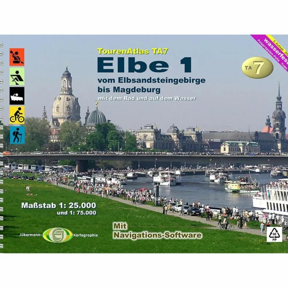 TOURENATLAS TA7 ELBE-1 - Fahrradkarte