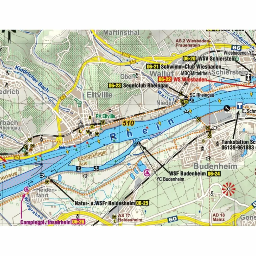 TOURENATLAS TA3 WASSERWANDERN 03 RHEIN-MOSEL - Wasserkarte