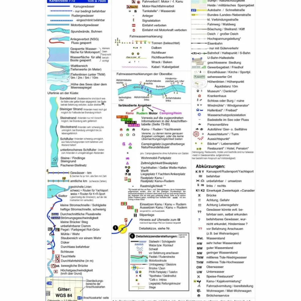 TOURENATLAS TA6 WASSERWANDERN 06 MECKLENBURG-VORPOMMERN - Gewässerführer
