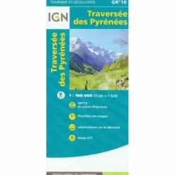 TRAVERSEE DES PYRENÉES 1:110 000 - Wanderkarte