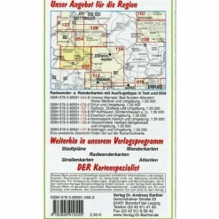 UNTERES WERRATAL. ESCHWEGE, WANFRIED - Wanderkarte