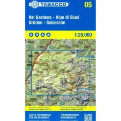 VAL GARDENA- ALPE DI SIUSI-  GRÖDEN - SEISERALM 1:25 000