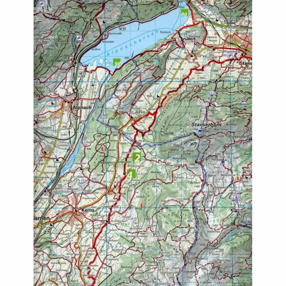 VIERWALDSTÄTTERSEE / PILATUS - RIGI - MYTHEN 20 WANDERKARTE - Wanderkarte