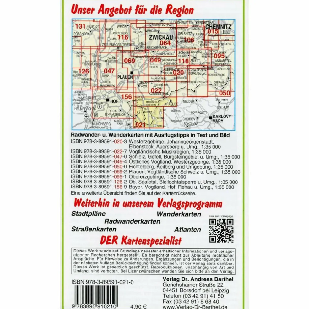 VOIGTLÄNDISCHE MUSIK- UND BÄDERREGION - Winterwanderkarte