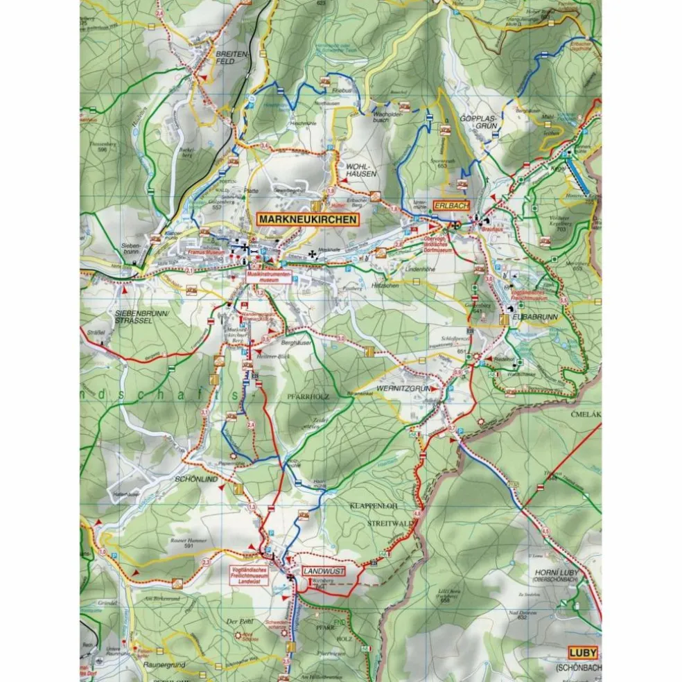 VOIGTLÄNDISCHE MUSIK- UND BÄDERREGION - Winterwanderkarte