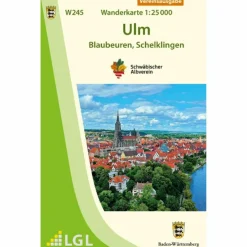 W245 ULM - BLAUBEUREN, SCHELKLINGEN - Wanderkarte