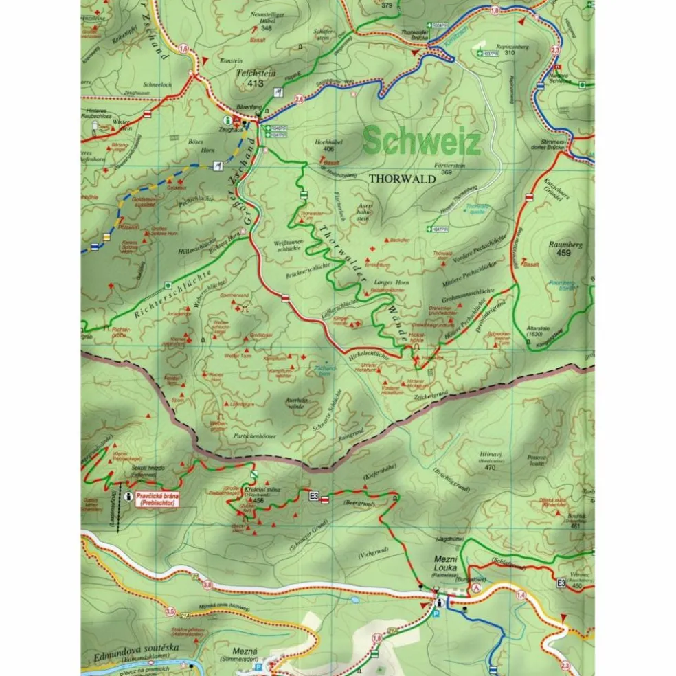 WANDER- UND RADWANDERKARTE SCHRAMMSTEINE - Wanderkarte