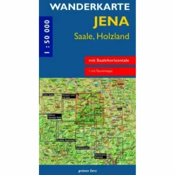 WANDERKARTE JENA, SAALE, HOLZLAND