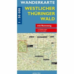WANDERKARTE WESTLICHER THÜRINGER WALD 1 : 50 000 - Wanderkarte