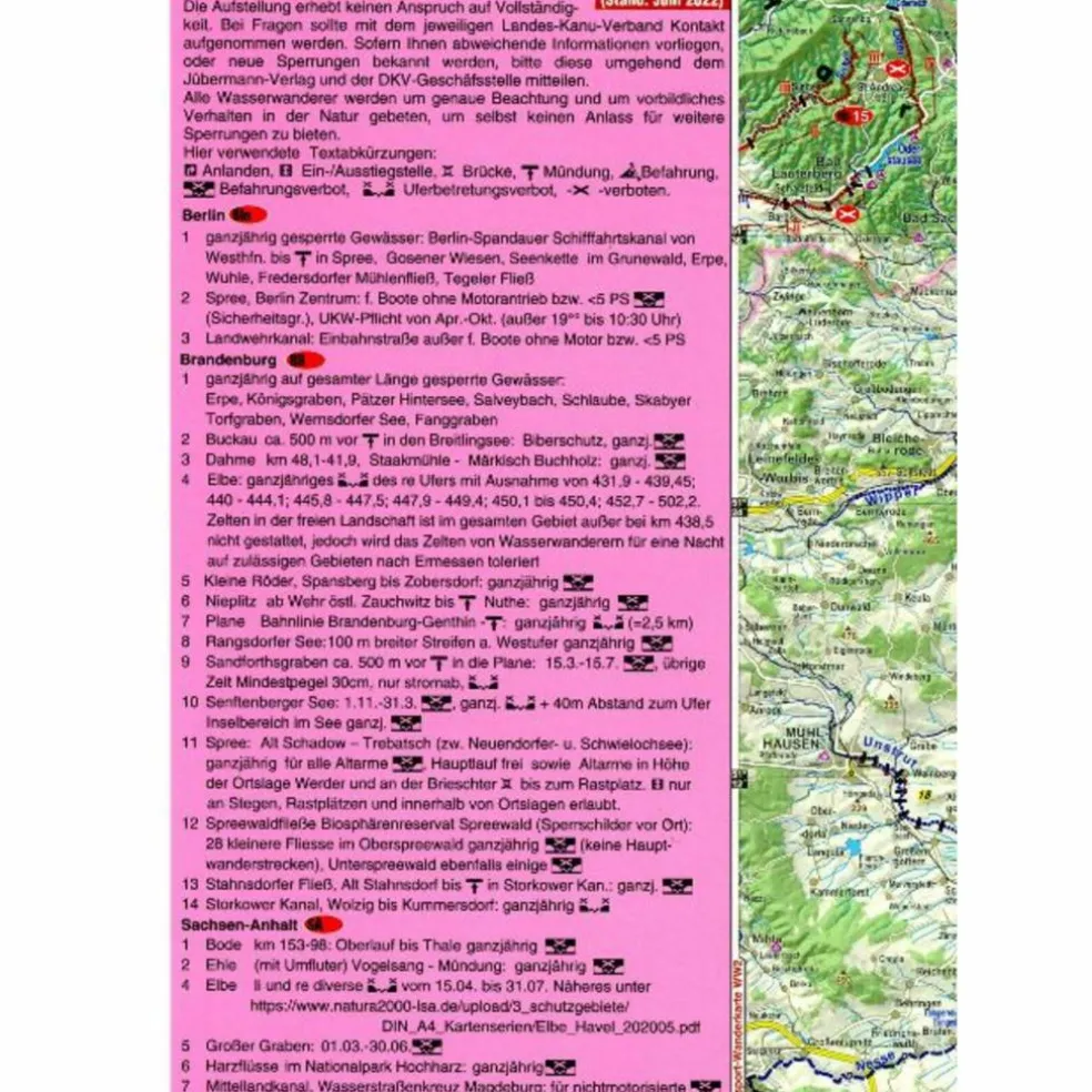 WASSERSPORT-WANDERKARTE 07. DEUTSCHLAND OST