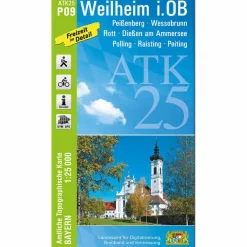 WEILHEIM I.OB 1:25 000 - Wanderkarte