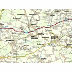 WESTLAUSITZ PULSNITZ, RADEBERG - Wanderkarte