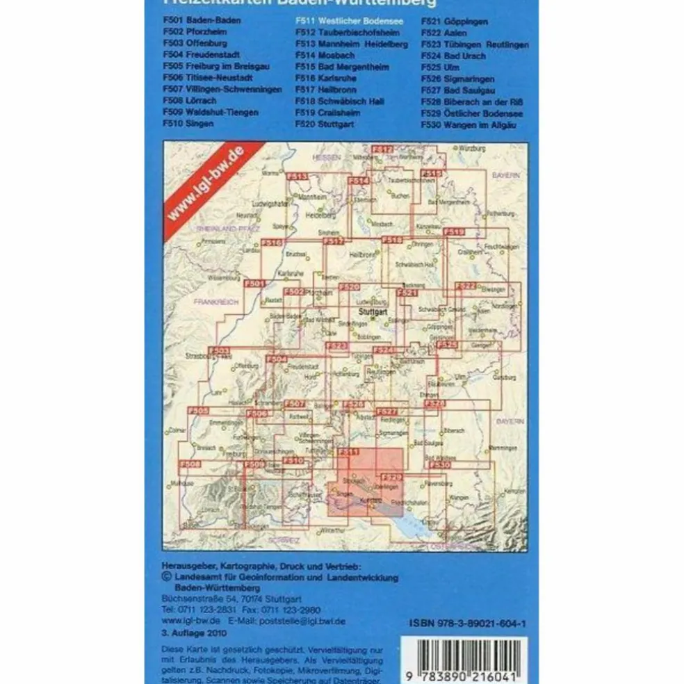 WESTLICHER BODENSEE. FREIZEITKARTE 1 : 5 - Wanderkarte