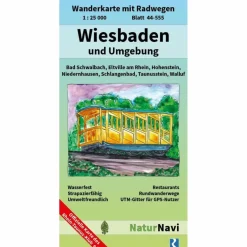 WIESBADEN UND UMGEBUNG 1:25.000 - Wanderkarte