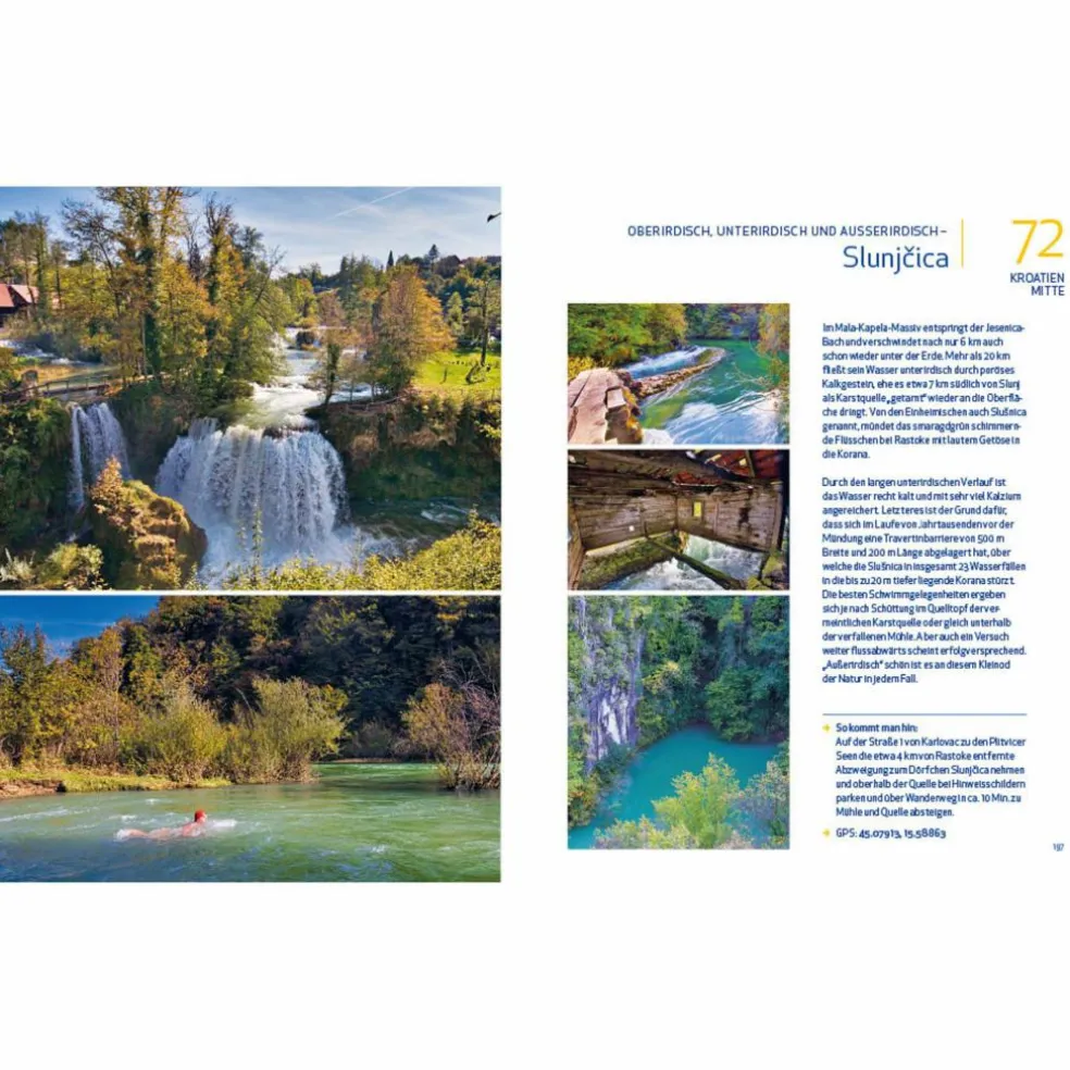 WILD SWIMMING KROATIEN UND SLOWENIEN - Gewässerführer