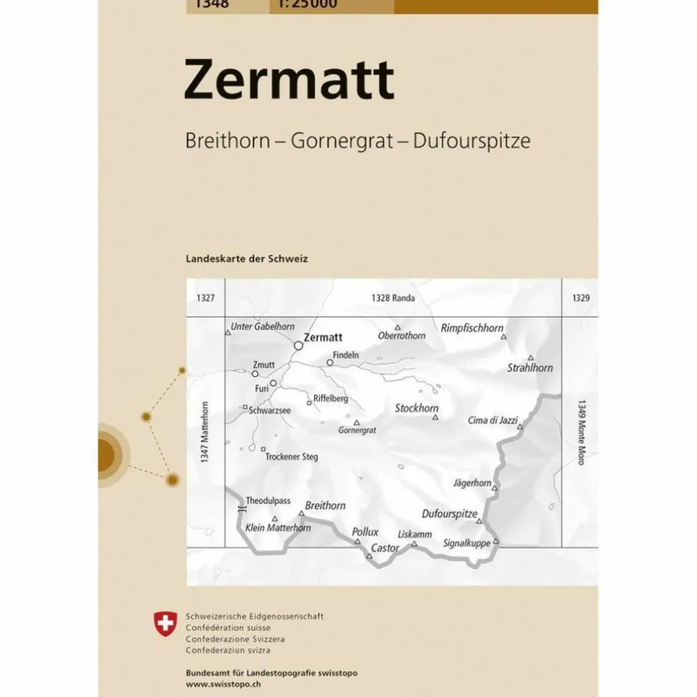ZERMATT 1 : 25 000 - Wanderkarte